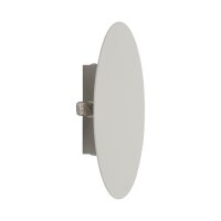 Wandlampe rund Ø 20 cm klein Metall Beige 2x G9...