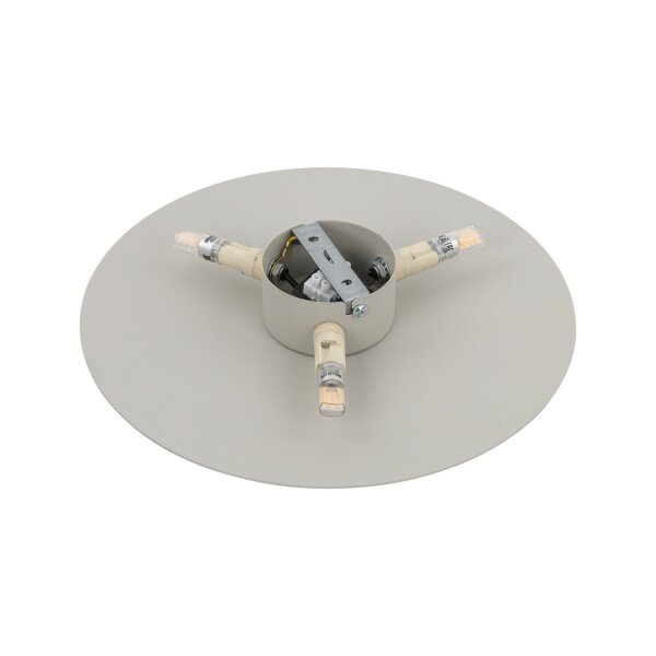 Wandlampe rund Ø 30 cm klein 3x G9 indirektes Licht Beige