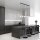 Pendelleuchte B: 122 cm Glas Metall Schwarz Weiß 6x G9