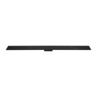 LED Wandleuchte Metall Schwarz 100 cm lang 3000 K indirekt