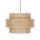 Hängeleuchte Jute rund Ø 50 cm H: max. 110 cm 3x E27 Boho