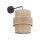 Wandlampe mit Schalter H: 33 cm Jute Metall E27 Modern