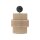 Wandlampe mit Schalter H: 33 cm Jute Metall E27 Modern