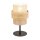 Jute Tischleuchte Metall 38 cm hoch Ø 20 cm Boho E27