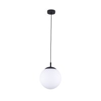H&auml;ngelampe Glas Metall E27 &Oslash; 30 cm rund Kugelschirm
