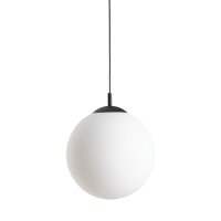 Hängelampe Glas Metall E27 Ø 30 cm rund...