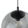 Hängelampe Rauchglas Metall E27 Ø 35 cm rund Kugelschirm