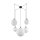 Pendelleuchte verstellbar B: max. 4 m Glas Metall 5x E27