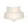 Deckenlampe Kinderzimmer Stern L: 45 cm Stoff Weiß Grau 2x E27