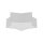 Deckenlampe Kinderzimmer Stern L: 45 cm Stoff Weiß Grau 2x E27