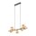 Pendelleuchte Metall Rauchglas L: 90 cm H: max. 153 cm 7x G9