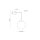 Wandlampe Kugelschirm Glas Metall H: 45 cm B: 18 cm E27