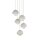Hängelampe Metall Glas G9 H: max. 1,4 m Beige Weiß 5-flammig