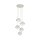 Hängelampe Metall Glas G9 H: max. 1,4 m Beige Weiß 5-flammig