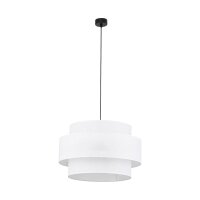 Pendelleuchte Stoff Weiß Ø 50 cm H: max. 160...