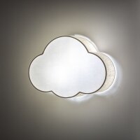 Kinderzimmer Wolkenlampe Beige Weiß Leinen B: 43 cm...