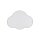 Kinderzimmer Wolkenlampe Beige Weiß Leinen B: 43 cm 2x E27