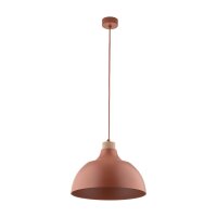 H&auml;ngelampe Metall Holz &Oslash; 34 cm rund H: max....