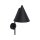 Wandleuchte Metall Schwarz H: 38 cm E27 Retro Design