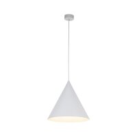 Pendelleuchte Metall D: 32 cm H: max. 165 cm Weiß E27
