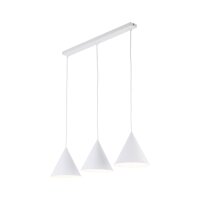 Hängeleuchte 3-flammig Metall L: 75 cm Weiß...