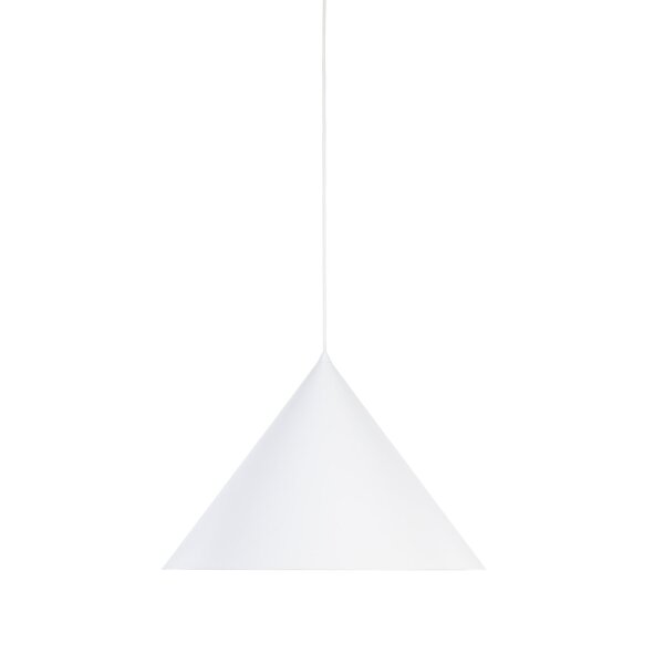 Hängelampe Metall Weiß Ø 50 cm H: max. 170 cm E27 Retro