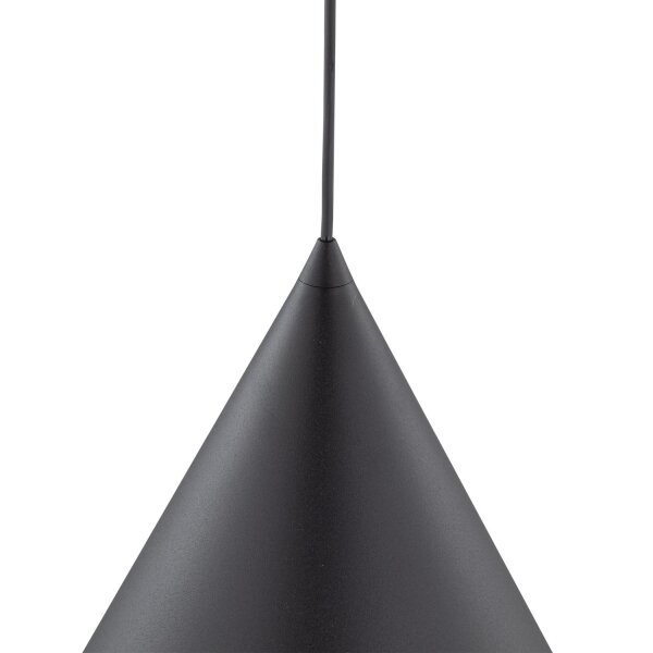 Schwarze Pendelleuchte Metall E27 Ø 32 cm H: max. 165 cm