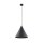 Schwarze Pendelleuchte Metall E27 Ø 32 cm H: max. 165 cm