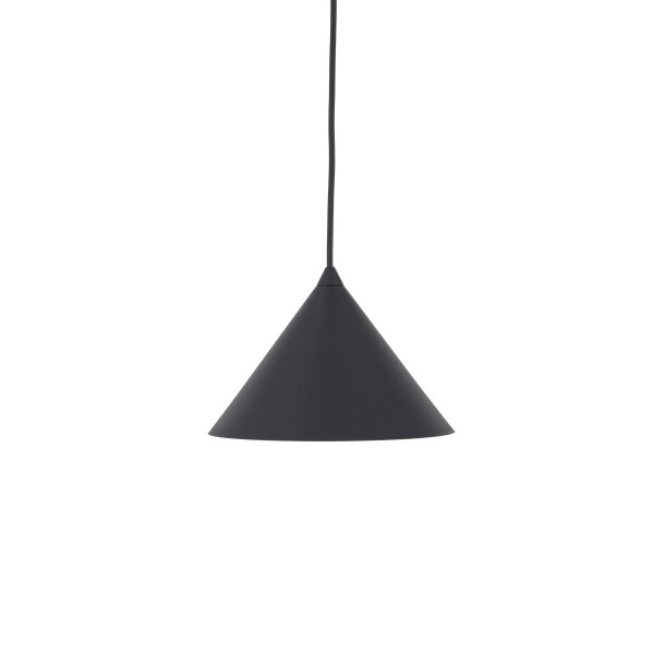 Hängelampe Schwarz rund Ø 21 cm E27 Retro Metall CODY