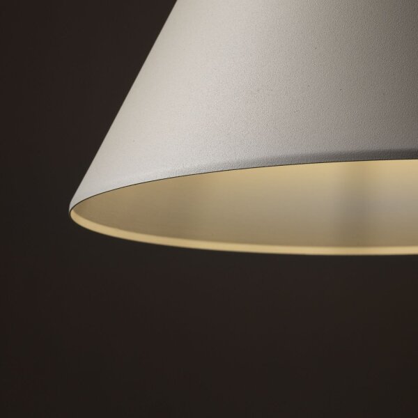 Hängelampe Metall Beige Ø 32 cm H: max. 165 cm E27