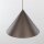 Pendelleuchte Metall Ø 50 cm rund H: max 170 cm Braun E27