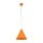 Pendelleuchte Metall Ø 25 cm H: 160 cm verstellbar Orange E27