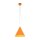 Pendelleuchte Metall Ø 25 cm H: 160 cm verstellbar Orange E27