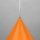 Pendelleuchte Metall Ø 25 cm H: 160 cm verstellbar Orange E27