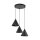 Hängelampe Schwarz verstellbar 3-flammig E27 Ø 42 cm CODY
