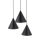 Hängelampe Schwarz verstellbar 3-flammig E27 Ø 42 cm CODY