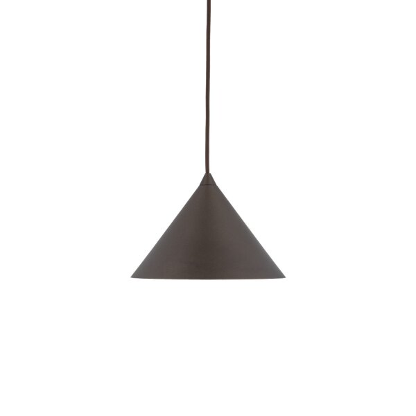Hängelampe Braun Ø 19 cm H: max. 155 cm verstellbar Metall E27