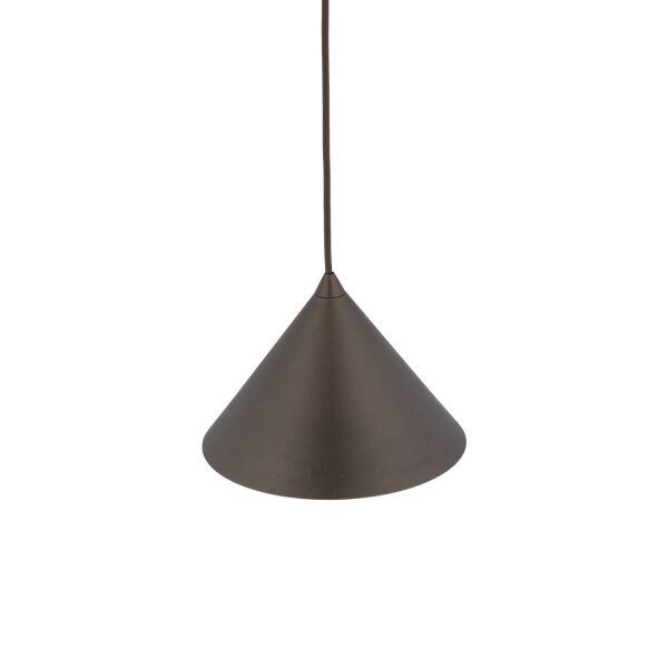 Hängelampe Braun Ø 19 cm H: max. 155 cm verstellbar Metall E27
