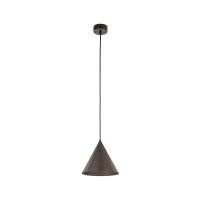 H&auml;ngelampe Braun &Oslash; 19 cm H: max. 155 cm verstellbar Metall E27