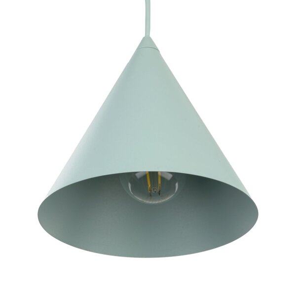 Hängelampe Metall Ø 19 cm H: max. 155 cm verstellbar E27 Mint