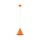 Pendelleuchte Metall Ø 19 cm verstellbar Orange E27