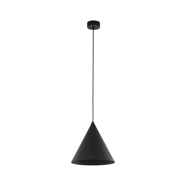 Hängelampe Schwarz Metall Ø 25 cm H: max. 160 cm E27