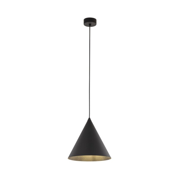 Hängelampe Schwarz Metall Ø 25 cm H: max. 160 cm E27