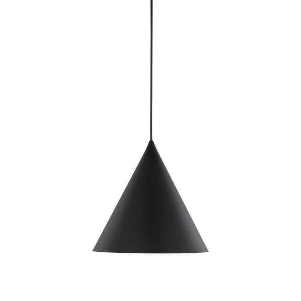 Hängelampe Schwarz Metall Ø 25 cm H: max. 160 cm E27