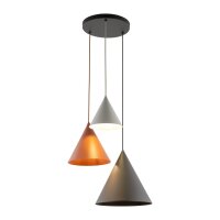 Hängeleuchte 3-flammig Metall Retro E27 verstellbar...