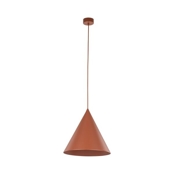 Hängeleuchte Metall Ø 32 cm H: max. 165 cm Rot Retro E27