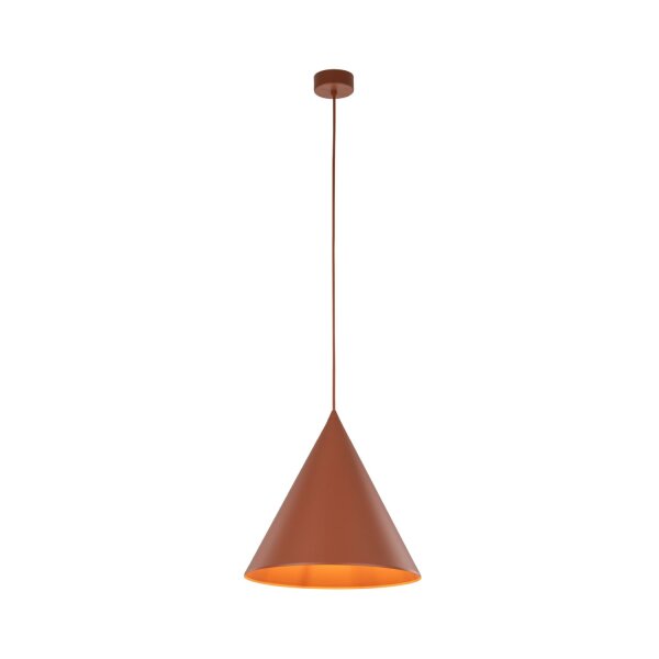 Hängeleuchte Metall Ø 32 cm H: max. 165 cm Rot Retro E27