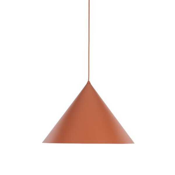 Hängeleuchte Retro Ø 50 cm H: max. 170 cm verstellbar E27 Rot