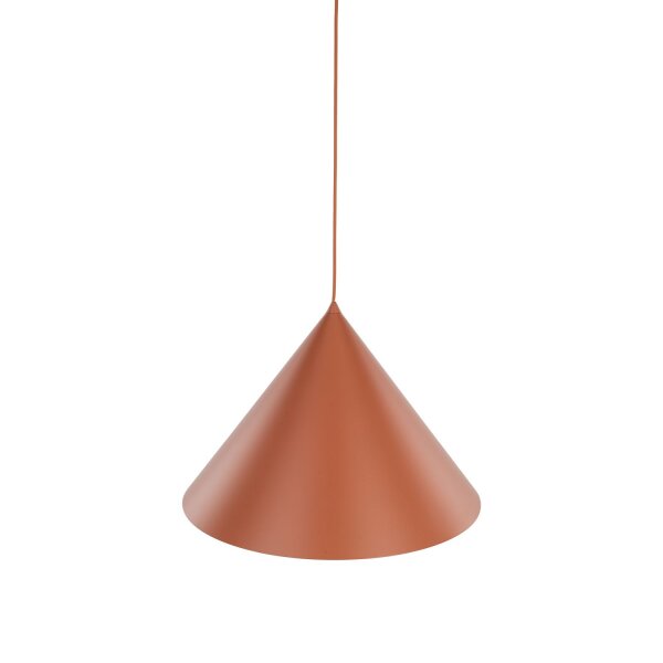 Hängeleuchte Retro Ø 50 cm H: max. 170 cm verstellbar E27 Rot