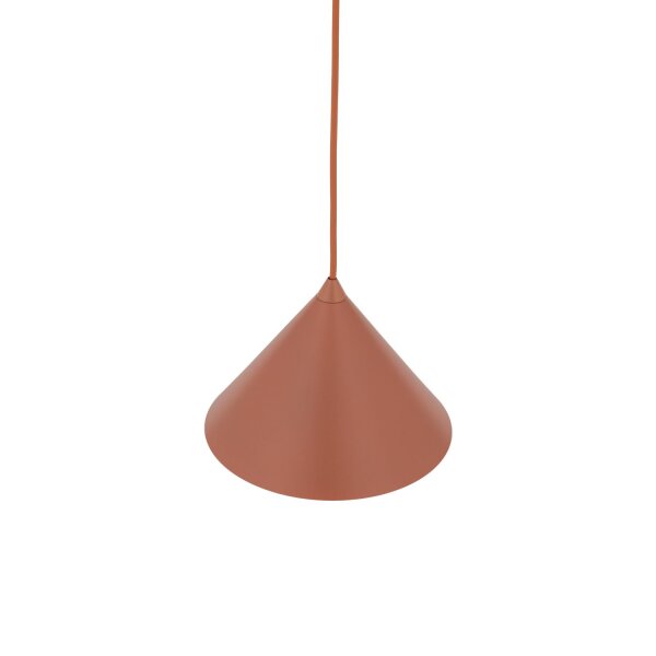 Pendelleuchte Metall Ø 19 cm H: max. 155 cm Rot E27 Retro